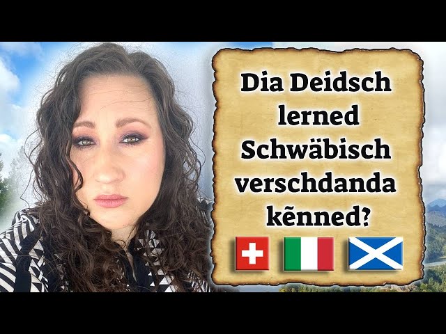 Swabian German | Can German speakers understand it?