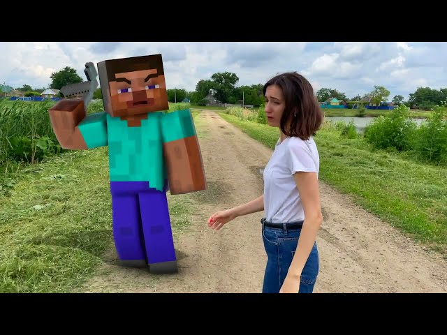 Minecraft My World animation in Real Life Compilation 1