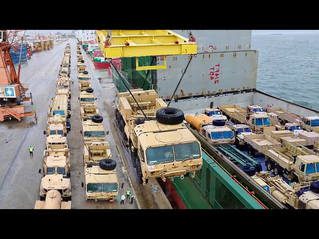 How US Moves Billions $ Worth of Heavy Military Equipment by Sea