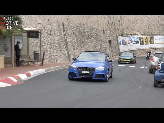 Audi RS3 SOUNDS in Monaco