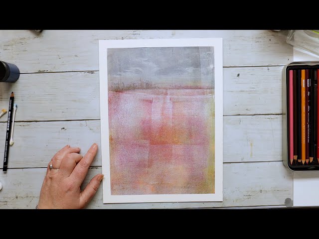 Creating a monotype with a gel press