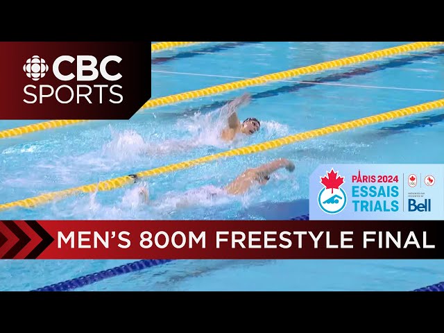 Men 800m freestyle final sees a lead change at the very end in exciting race at Olympic Trials