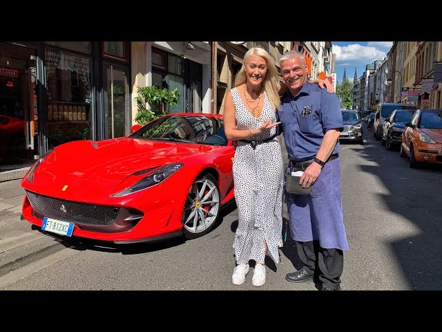 Waiter Receives Surprise Ferrari Delivery!