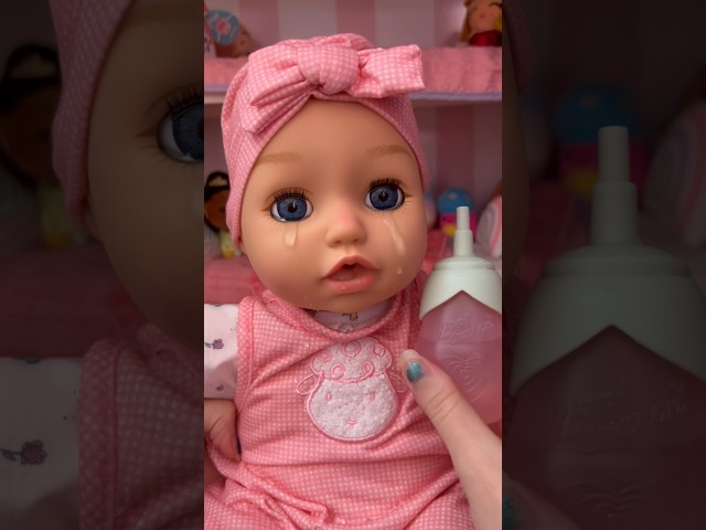 She really cries! 😢 Baby Annabelle doll #shorts #babydoll