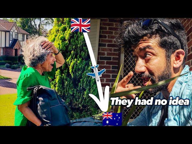 SURPRISING MY PARENTS after 6 years abroad 🇦🇺🇬🇧