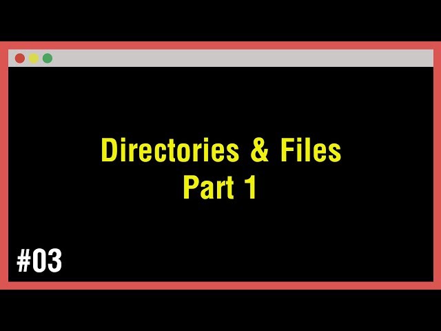 [Arabic] Learn Command Line #03 - Directories And Files Part 1