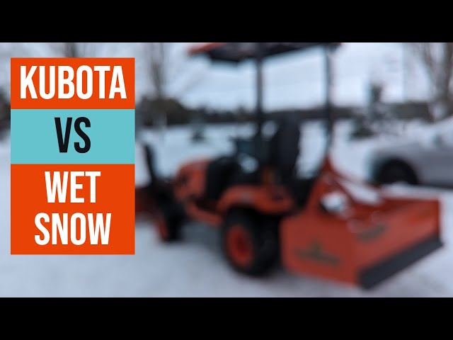Unstoppable Kubota Takes On Wet Snow - No Challenge!