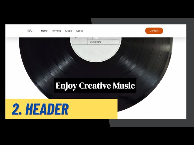 Design A Modern Responsive Musician Portfolio Website Using HTML, CSS & JS (Part 2)