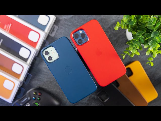 NEW iPhone 12/12 Pro Leather MagSafe Case Review! All Colors!