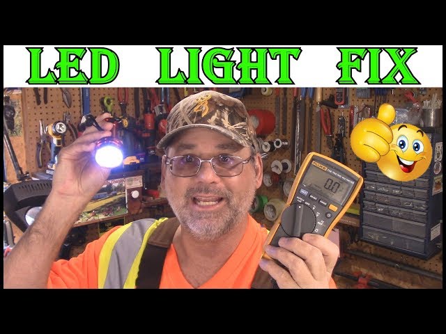 HOW TO FIX AN  LED FLASHLIGHT - EASY DIY BATTERY  HACK