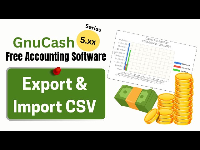 GnuCash 5.0 -How to Export GnuCash  Data Transactions and Upload to a Spreadsheet