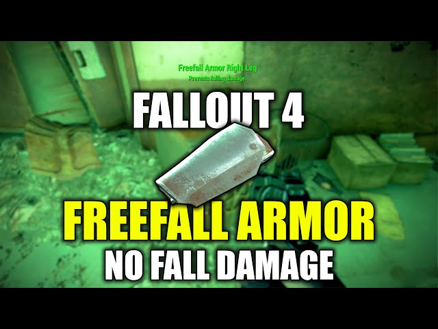Fallout 4 - Freefall Armor Location NO Fall Damage (No Jetpack Guide)