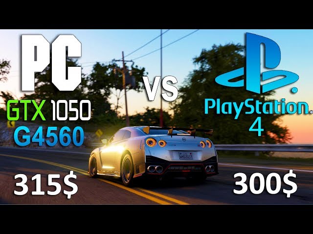PS4 vs PC (GTX 1050 + G4560) in 6 Games