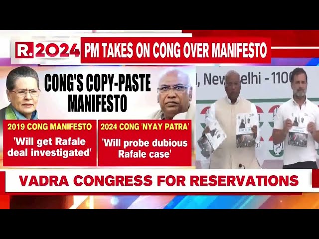 BJP Tears Into Congress’s Copy Paste Manifesto, Calls It 'Agenda Of The Muslim League…'