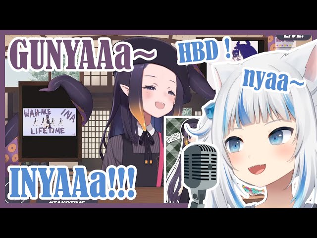[Hololive EN] Ina's Autotuned Birthday song by cat Gura