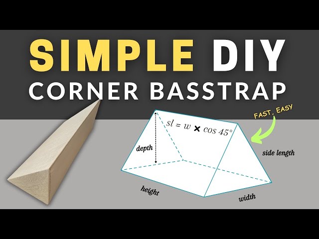 DIY Corner Bass Traps - Quickest, Easiest Method | How To Make Acoustic Panels