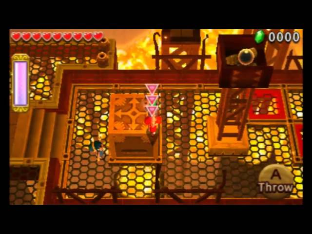 Tri Force Heroes: Fire Temple Stage 3: Block Skip