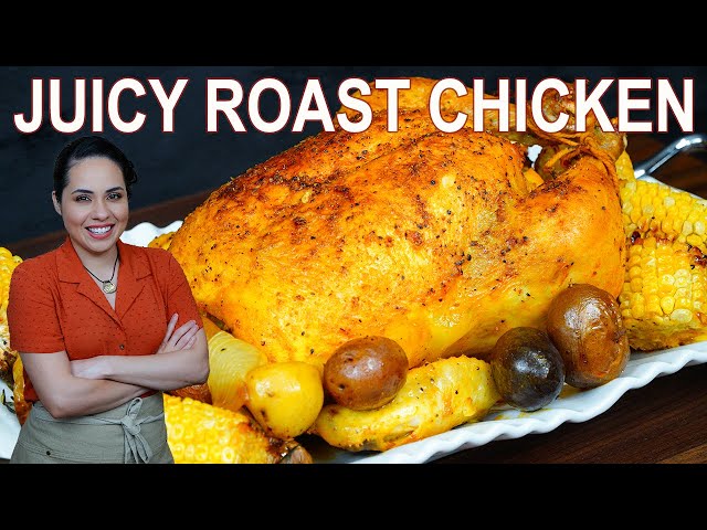 JUICY ROAST CHICKEN recipe | EASY and IMPRESSIVE chicken recipe