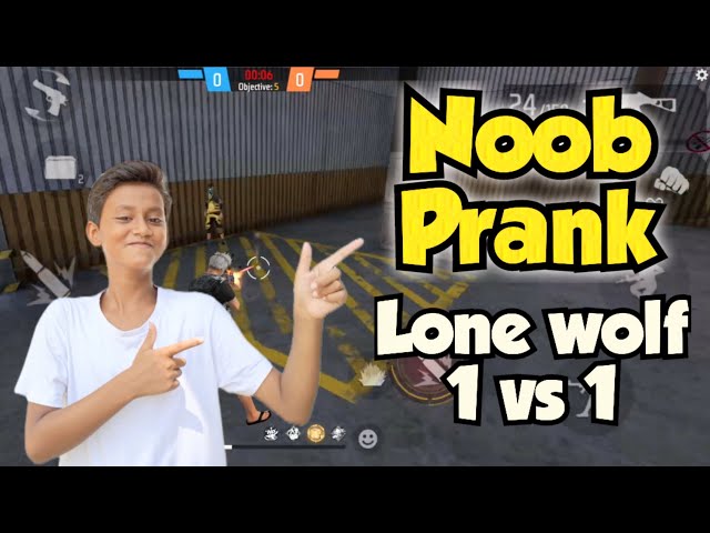 Lone wolf match এ enemy এর সাথে noob prank করলাম ❗ Then only headshot 🔥 Lone wolf 1 vs 1 ⚡ Freefire