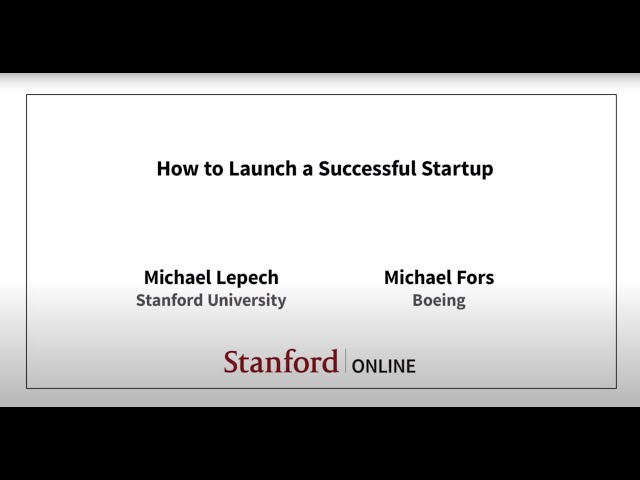 Webinar - How to Launch a Successful Startup