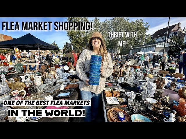 THE BEST FLEA MARKET IN THE WORLD?!? I Had To Buy Extra Luggage To Get It All Home! Shop With Me!