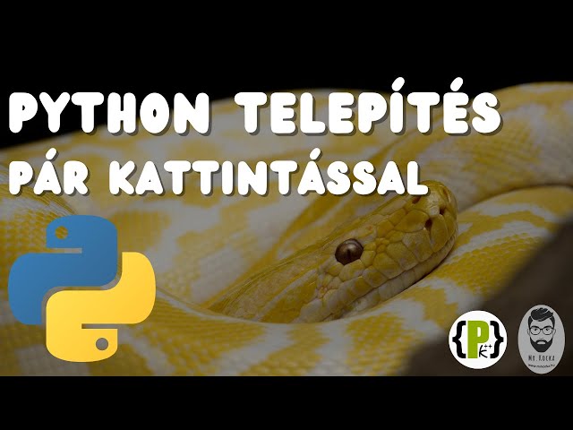 A #python nyelv telepítése