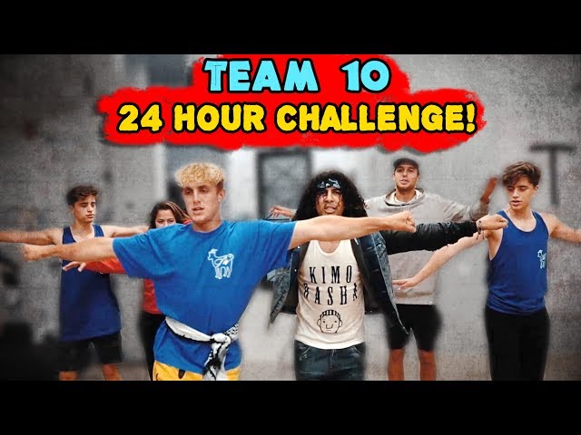 24 Hour Overnight Challenge At Jake Paul Team 10 House!