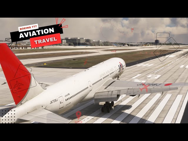 THRILLING BIG Airplane Landing!! Boeing 777 Japan Airlines Landing at Tampa Airport