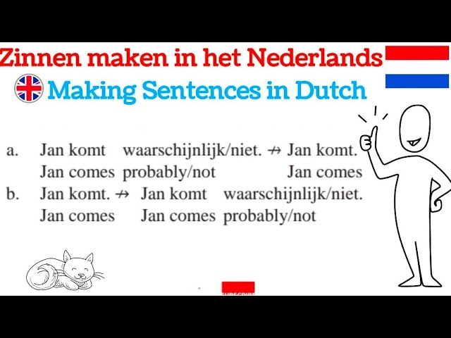 ZINNEN MAKEN IN HET NEDERLANDS, dutch sentences #dutch1