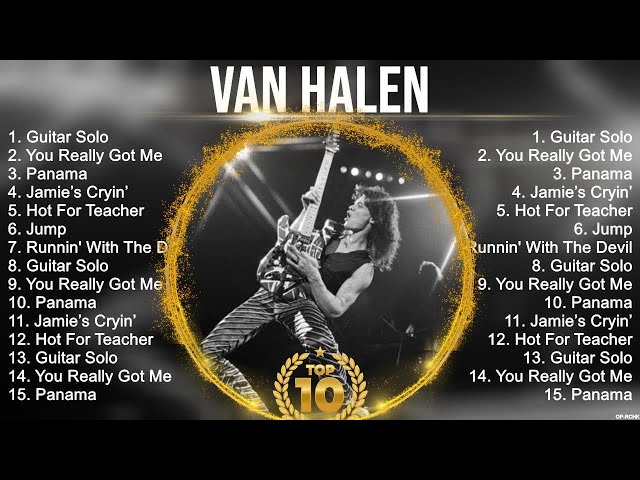 Van Halen Greatest Hits ~ Best Songs Of 80s 90s Old Music Hits Collection