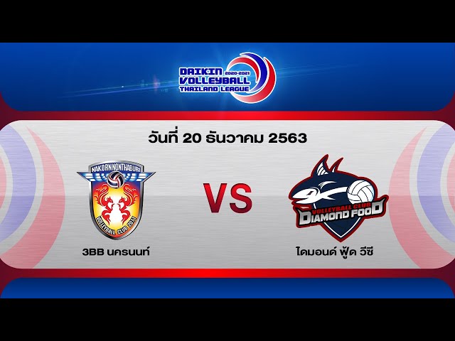 3BB นครนนท์ vs ไดมอนด์ ฟู้ด วีซี | ทีมหญิง | Volleyball Thailand League 2020-2021 | Full Match