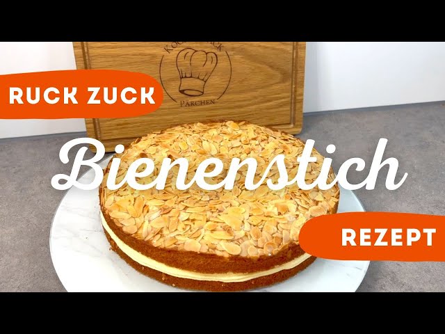 Unser beliebtes Rezept: Ruck Zuck Bienenstich 😍​ schnell, einfach & super lecker!