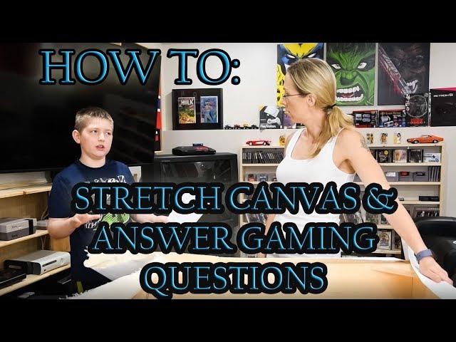 Stretching a canvas while answering video game questions