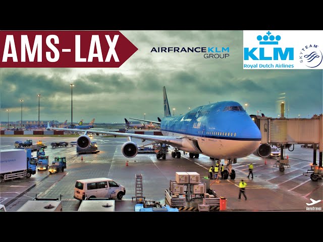 KLM BOEING 747-400 JUMBO-JET | AMSTERDAM - LOS ANGELES | ECONOMY | TripReport KL601 FullHD 60fps
