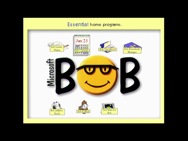 Microsoft BOB Official Demo on Windows3.1 (1995)