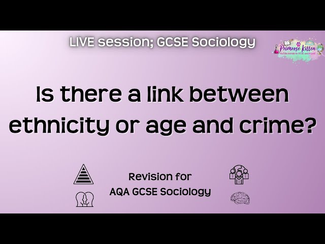 Is there a link between ethnicity or age and crime? - AQA GCSE Sociology | Live Revision Session