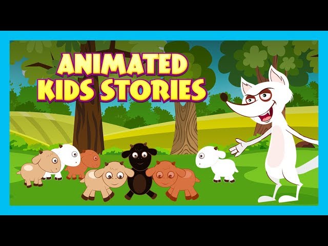 THE WOLF AND SEVEN LITTLE GOATS - ANIMATED STORIES || KIDS HUT STORYTELLING - TIA AND TOFU STORIES