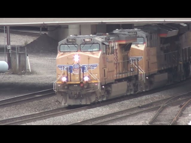 UP #7801 Leads WB Intermodal. Kansas City, MO 5/4/24