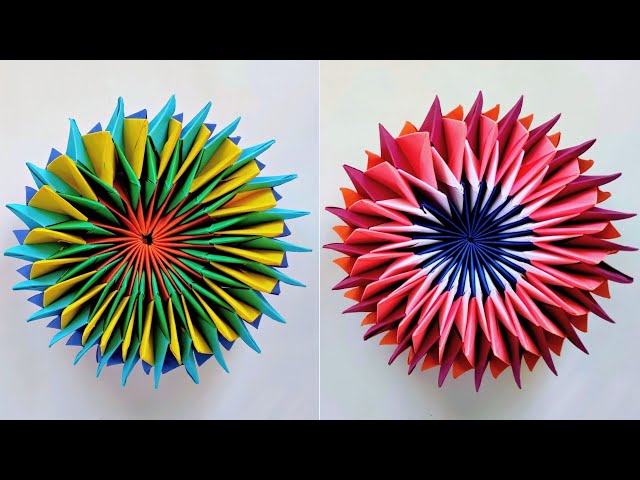 Origami COLORFUL FIREWORKS | How to make a paper fireworks