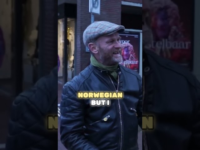 Dutch guy testing his LANGUAGE SKILLS at market