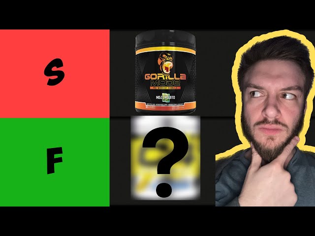 Ranking Popular Pre Workouts on a Tier List
