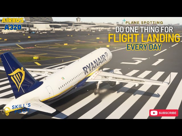 Most EXTREME Aeroplane Landing!! Airbus A320 RYANAIR Landing at La Guardia Airport