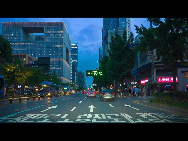 [4K HDR] Night Driving Seoul City | Let's go to the Olympic Highway and World Tower POV