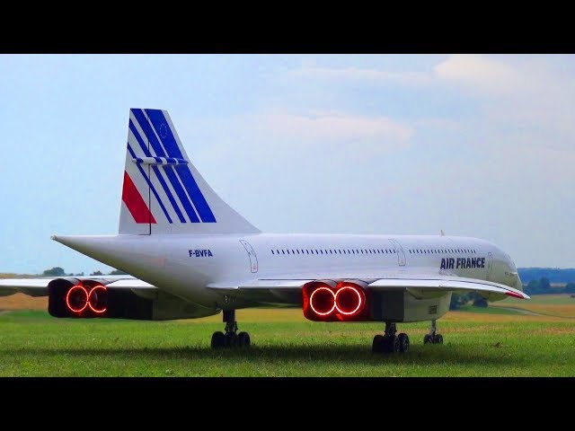 GIGANTIC CONCORDE TWIN TURBINE RC MODEL JETs FAST FLYBY