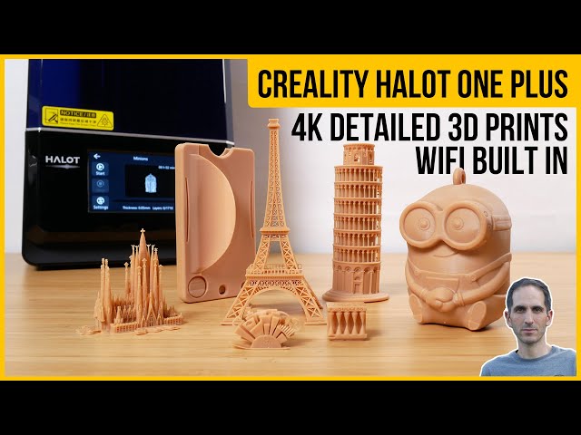 Creality Halot One Plus 3D Resin Printer Review | 4K detail, WiFi built in