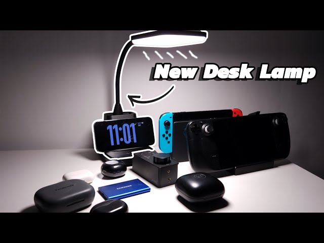 "Desk Lamp Unboxing: Wireless Charger & LED Brilliance!"