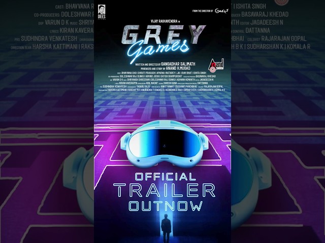 Grey Games Official Trailer YT Shorts | Vijay Raghavendra |Shruti Prakash| | Jai|Gangadhar Salimath