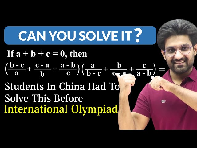 Students In China Had To Solve This Before International Olympiad