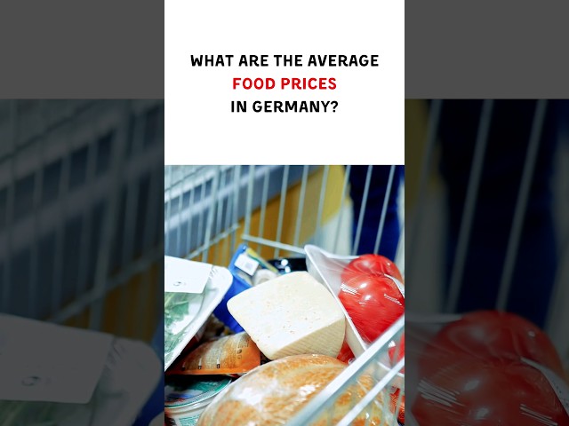Food price in Germany. Overview in 35 secs. Living cost in Germany
