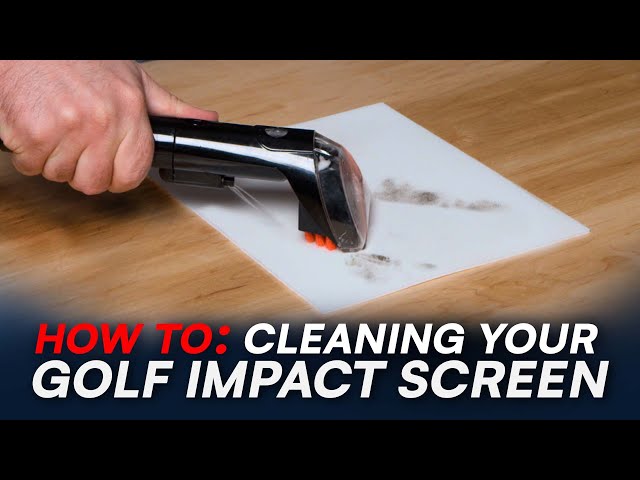HOW TO: Clean your Golf Simulator Enclosure Impact Screen